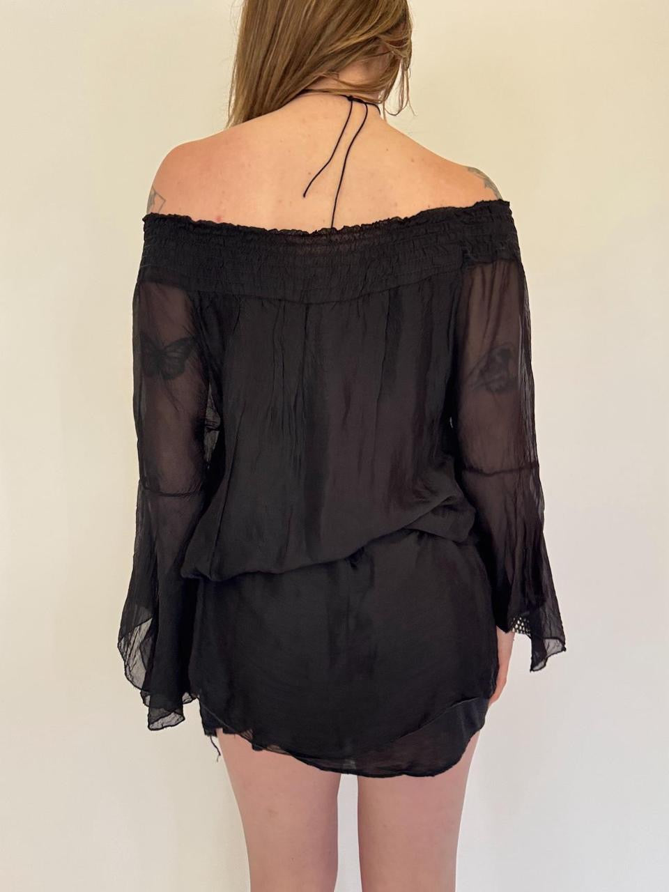 vintage silk mini dress