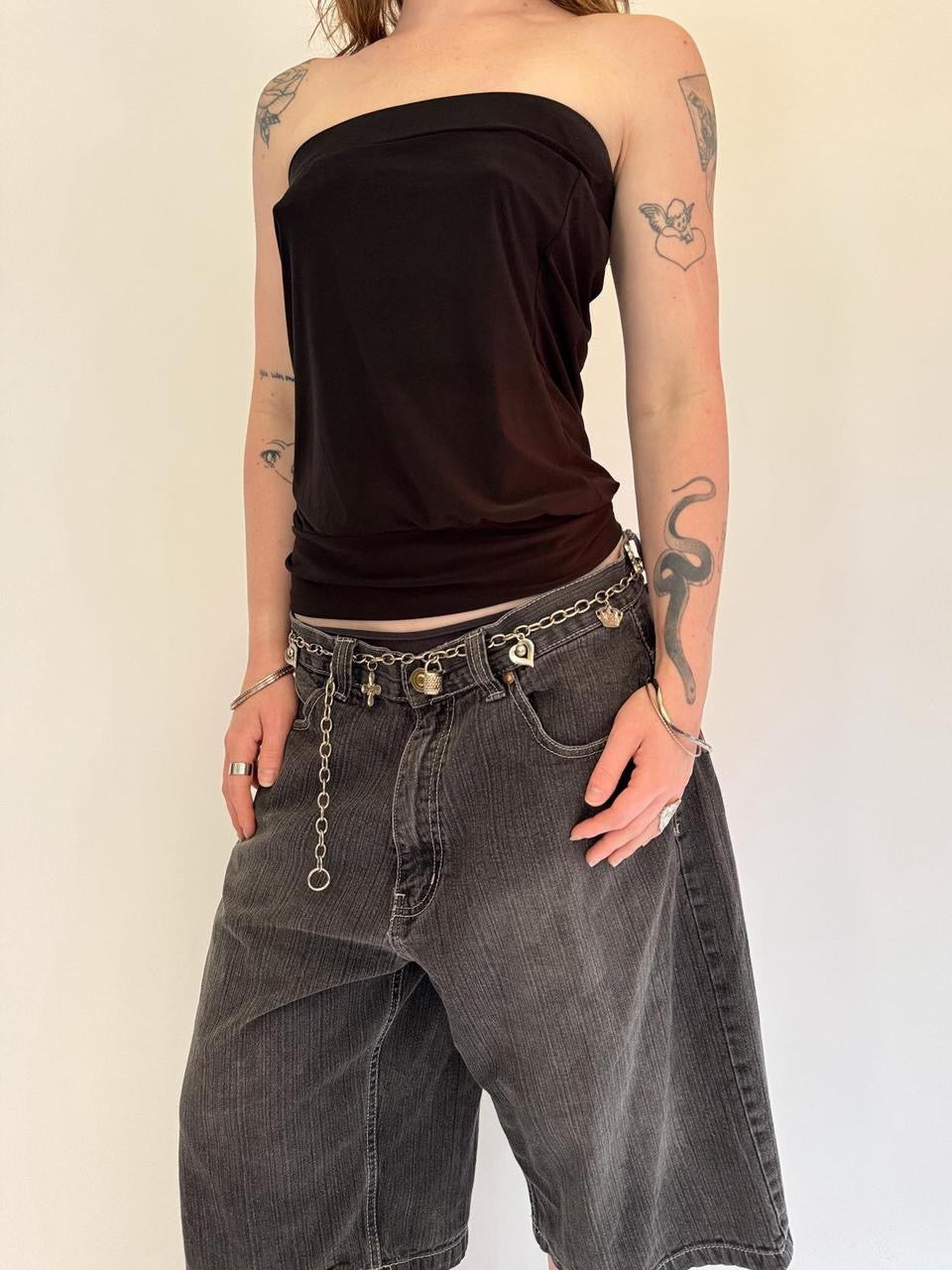 vintage silver chain belt