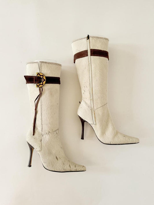 vintage western kitten heel boots