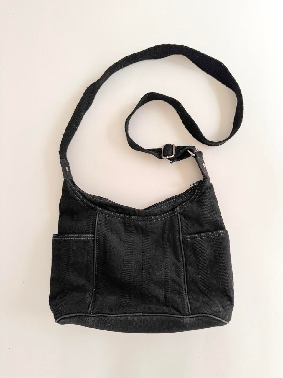 vintage black cargo bag