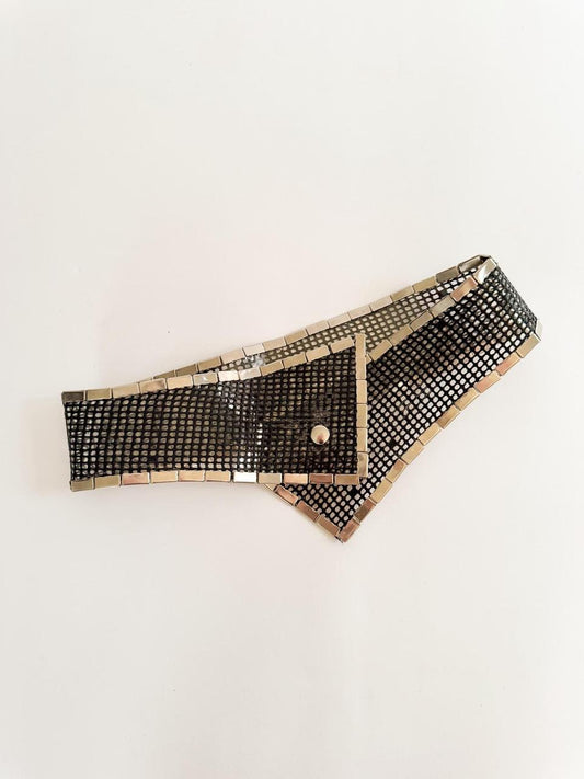 vintage mesh asymmetrical belt