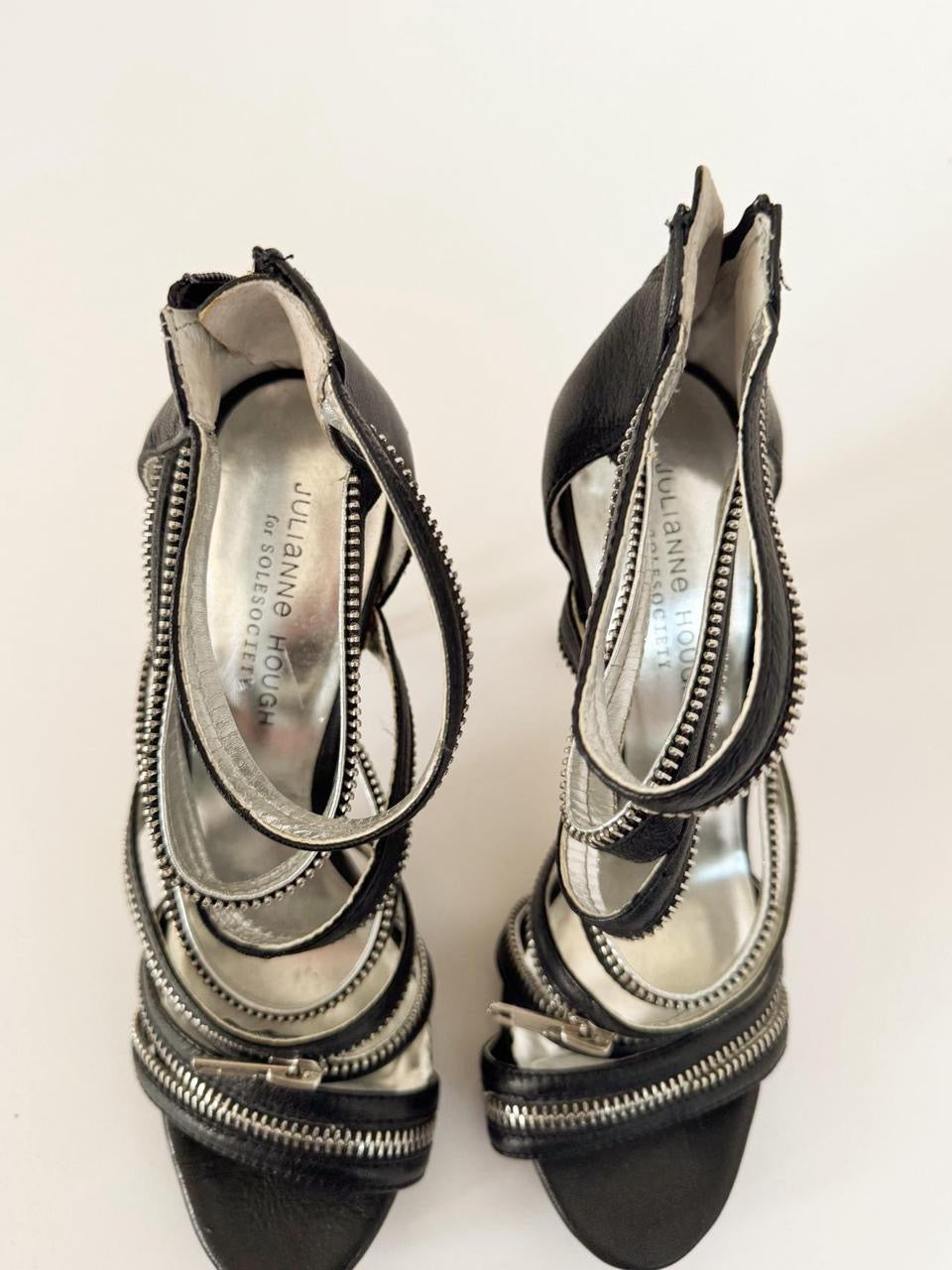 vintage zipper heels