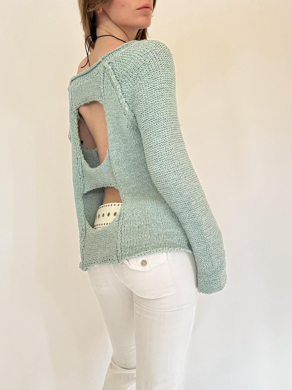vintage off the shoulder slouchy sweater