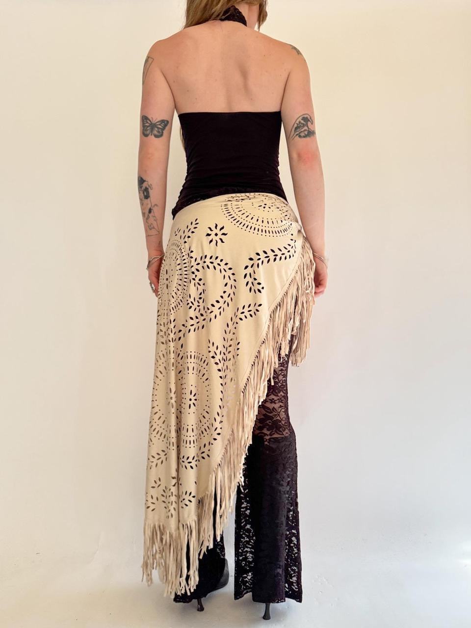 vintage boho wrap skirt
