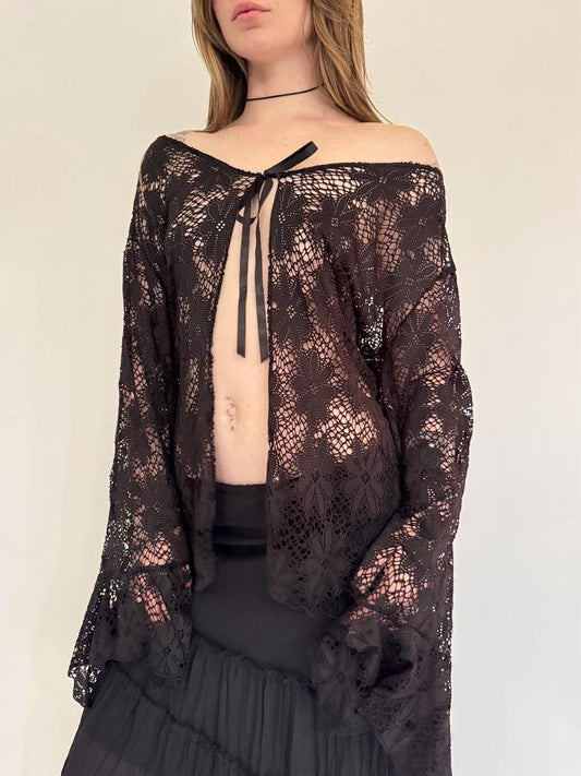 vintage floral fairy cardigan