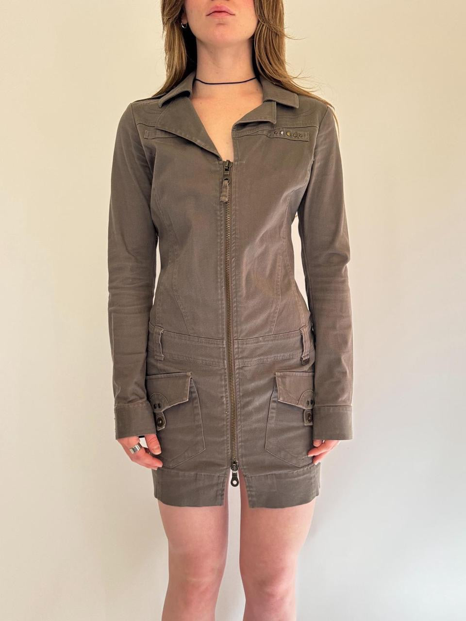 vintage diesel cargo mini dress