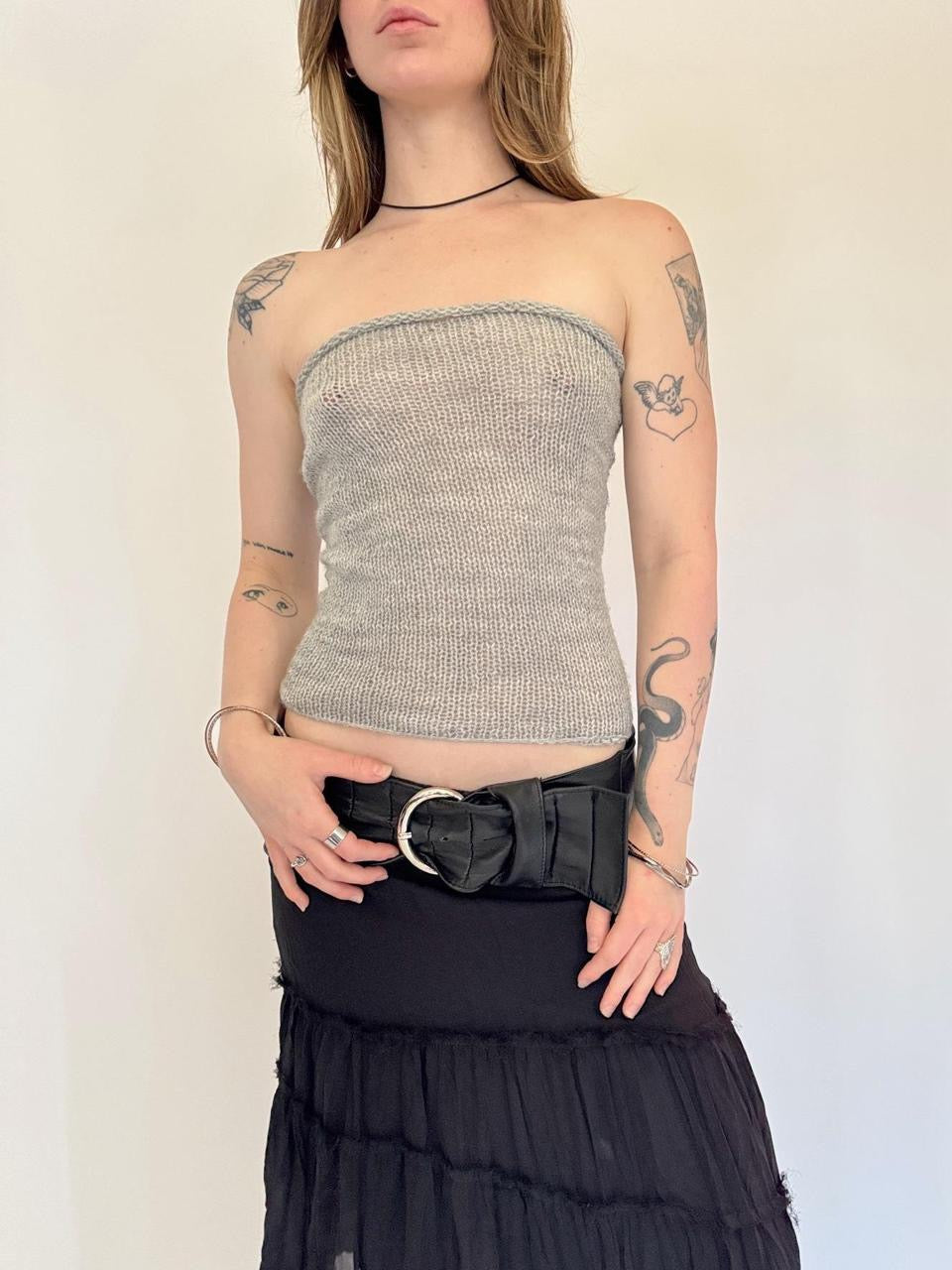 vintage knit tube top