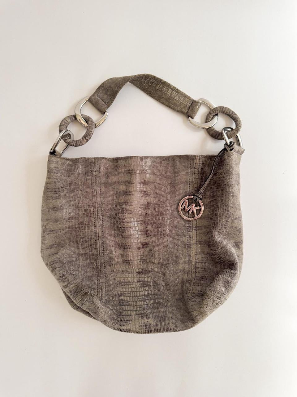 vintage leather snakeskin shoulder bag