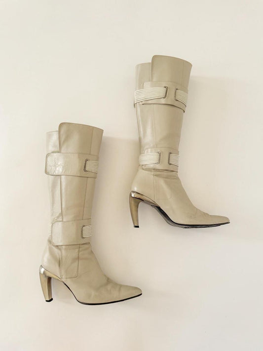 vintage diesel moto boots