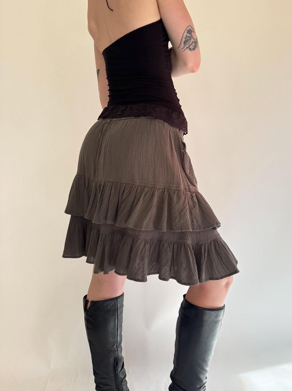 vintage diesel midi skirt