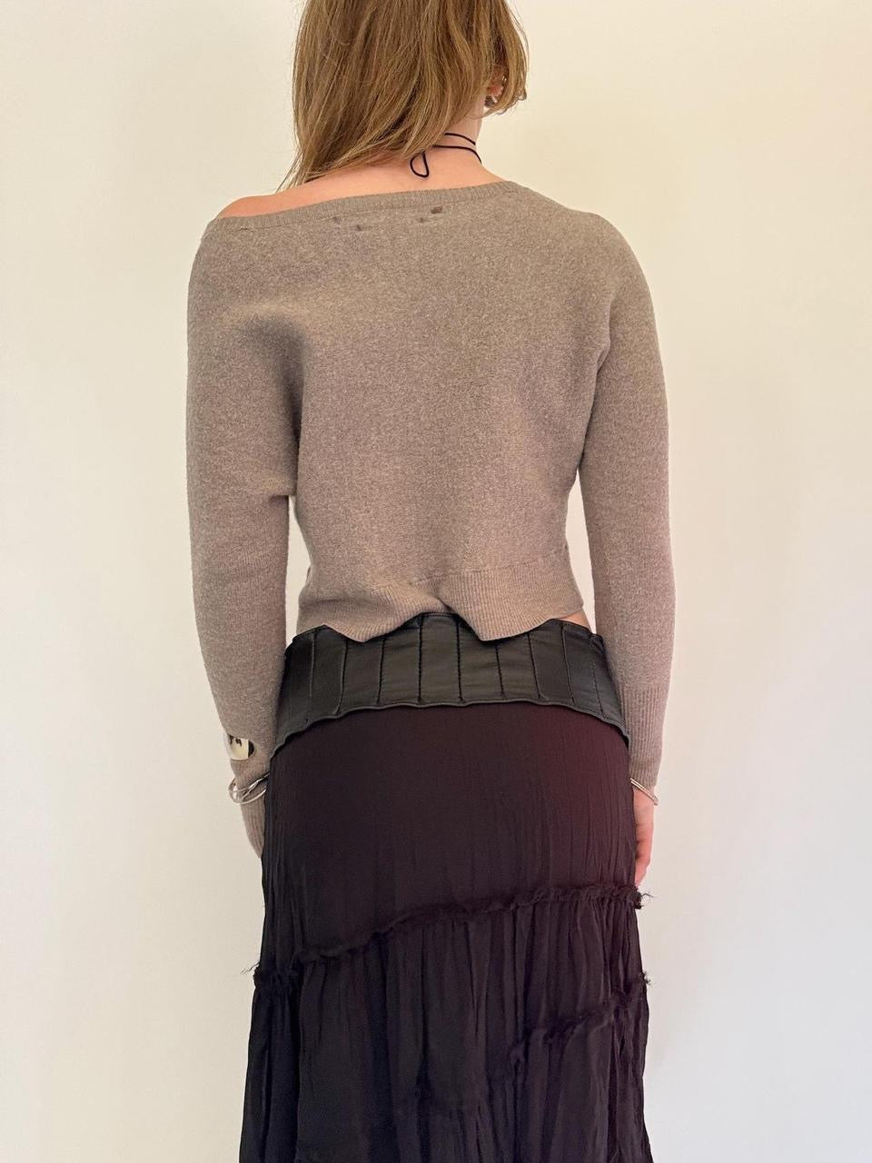 vintage off the shoulder sweater
