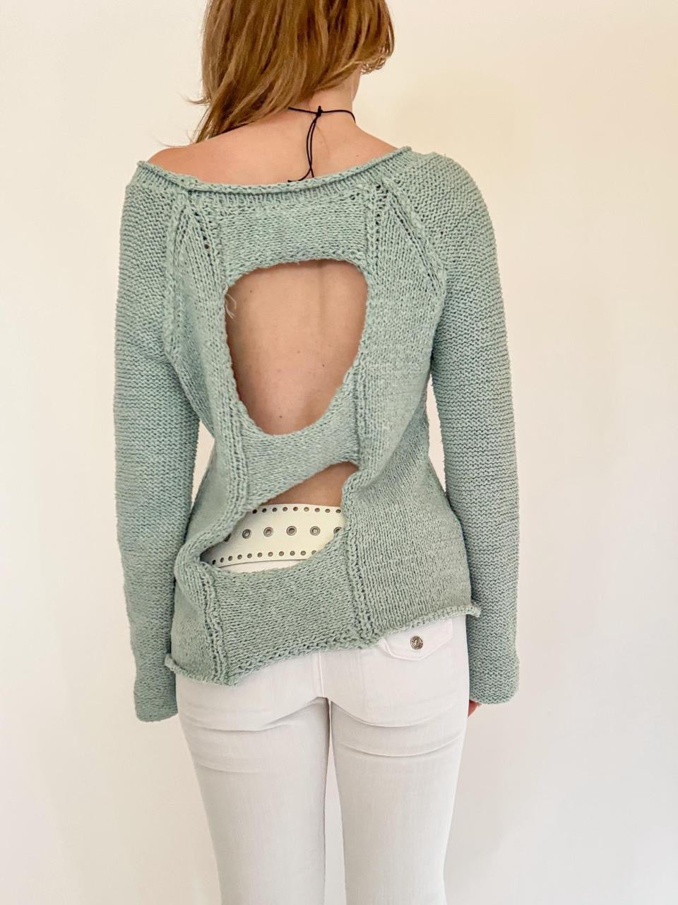 vintage off the shoulder slouchy sweater