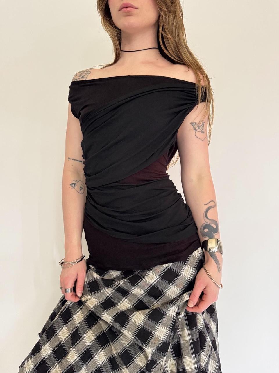 vintage wrap style tank