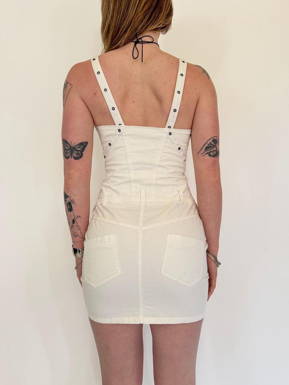 vintage diesel cargo mini dress