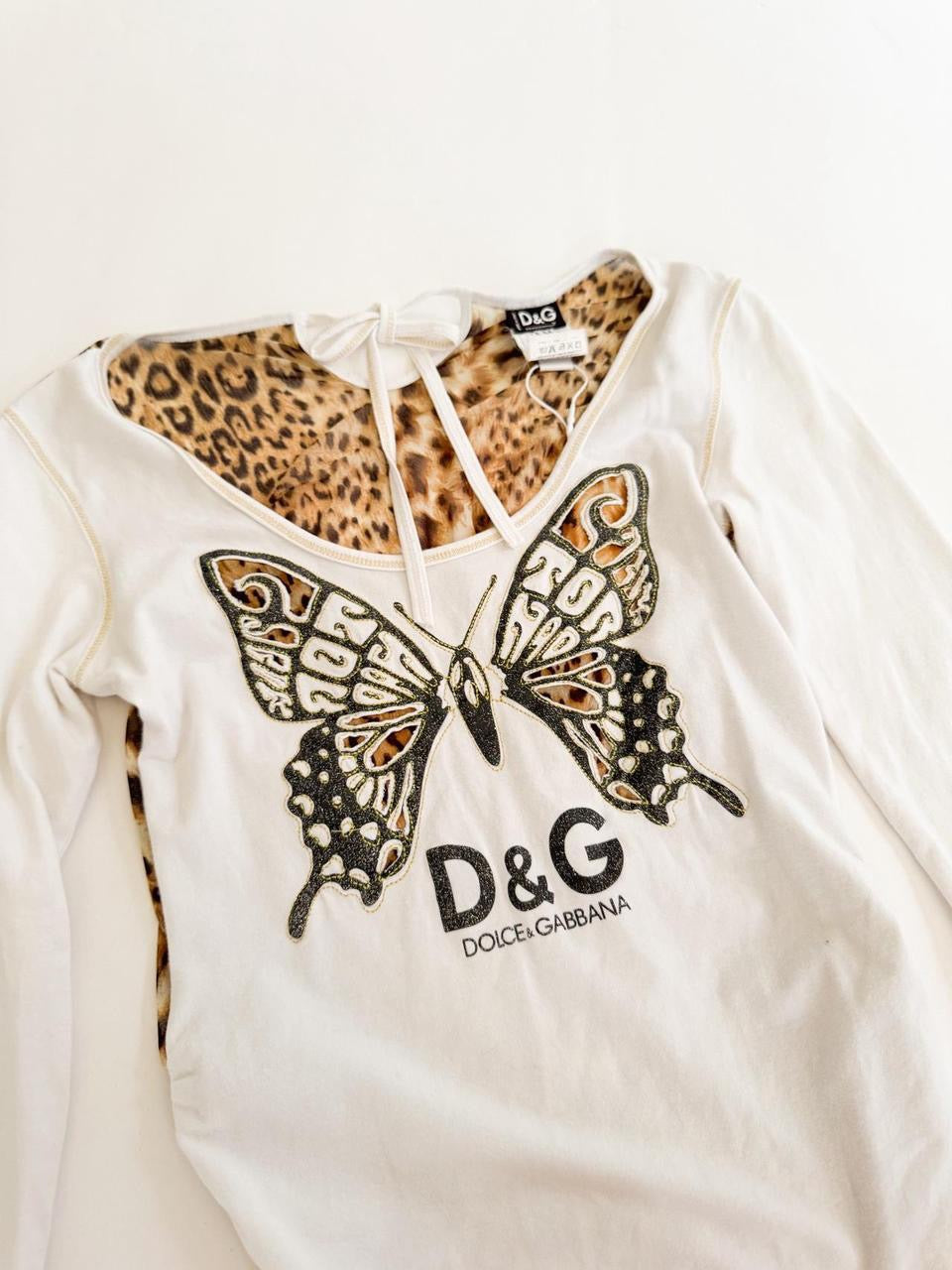 vintage dolce & gabanna butterfly top