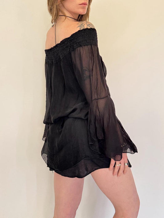 vintage silk mini dress