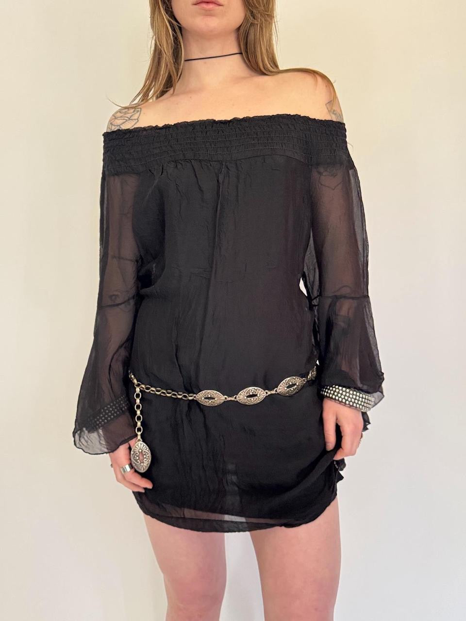 vintage silk mini dress