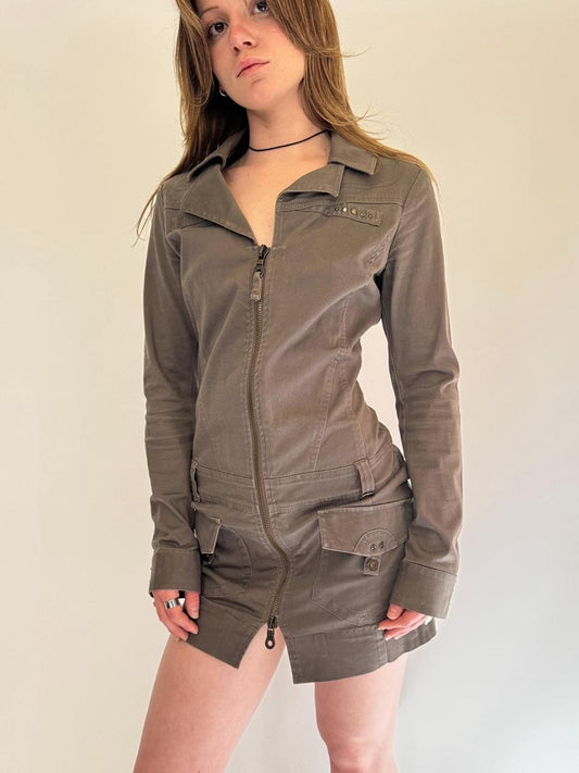 vintage diesel cargo mini dress