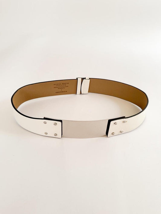 vintage silver metal belt