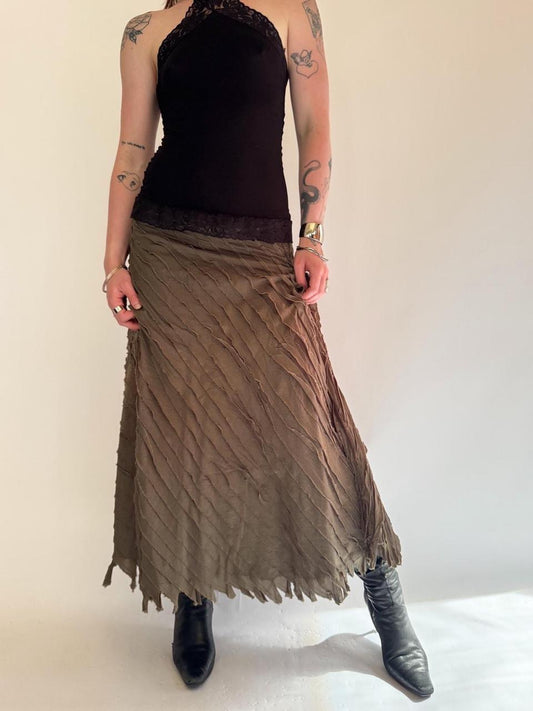 vintage ruffled fairy skirt