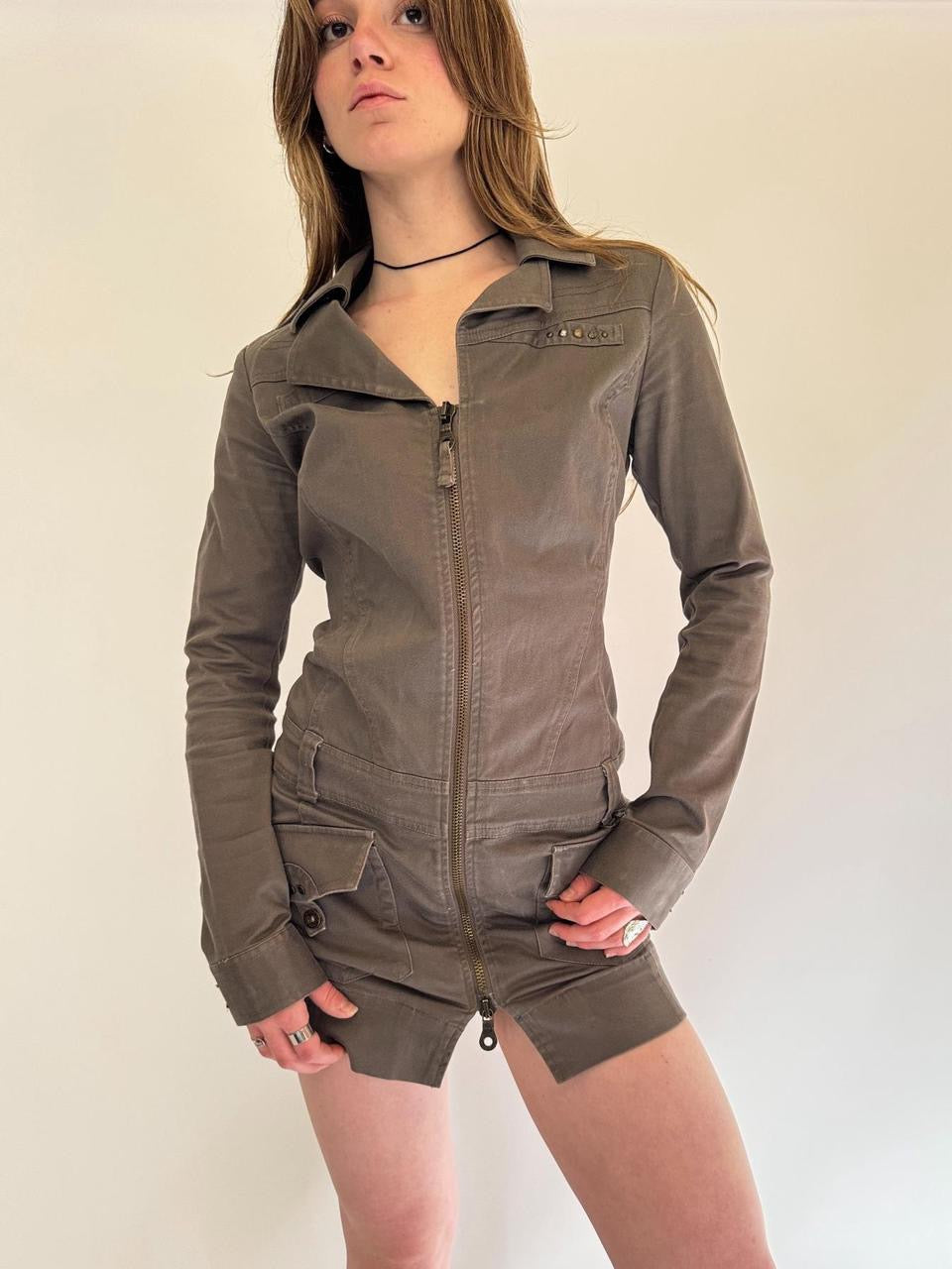 vintage diesel cargo mini dress