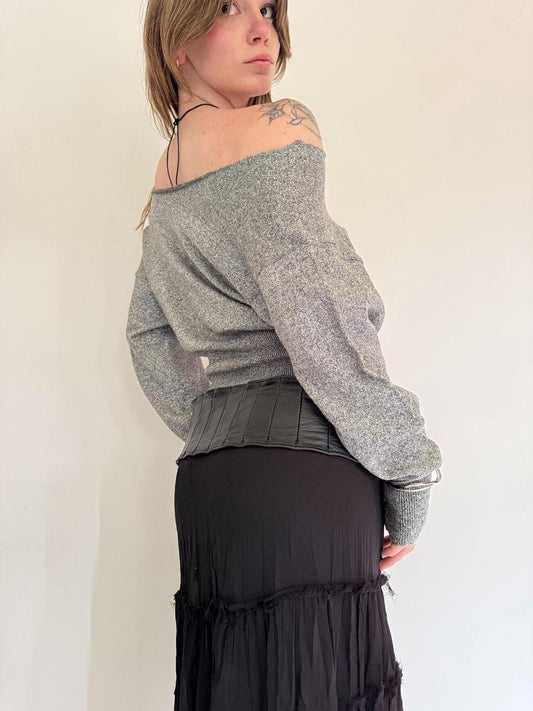 vintage slouchy sweater top