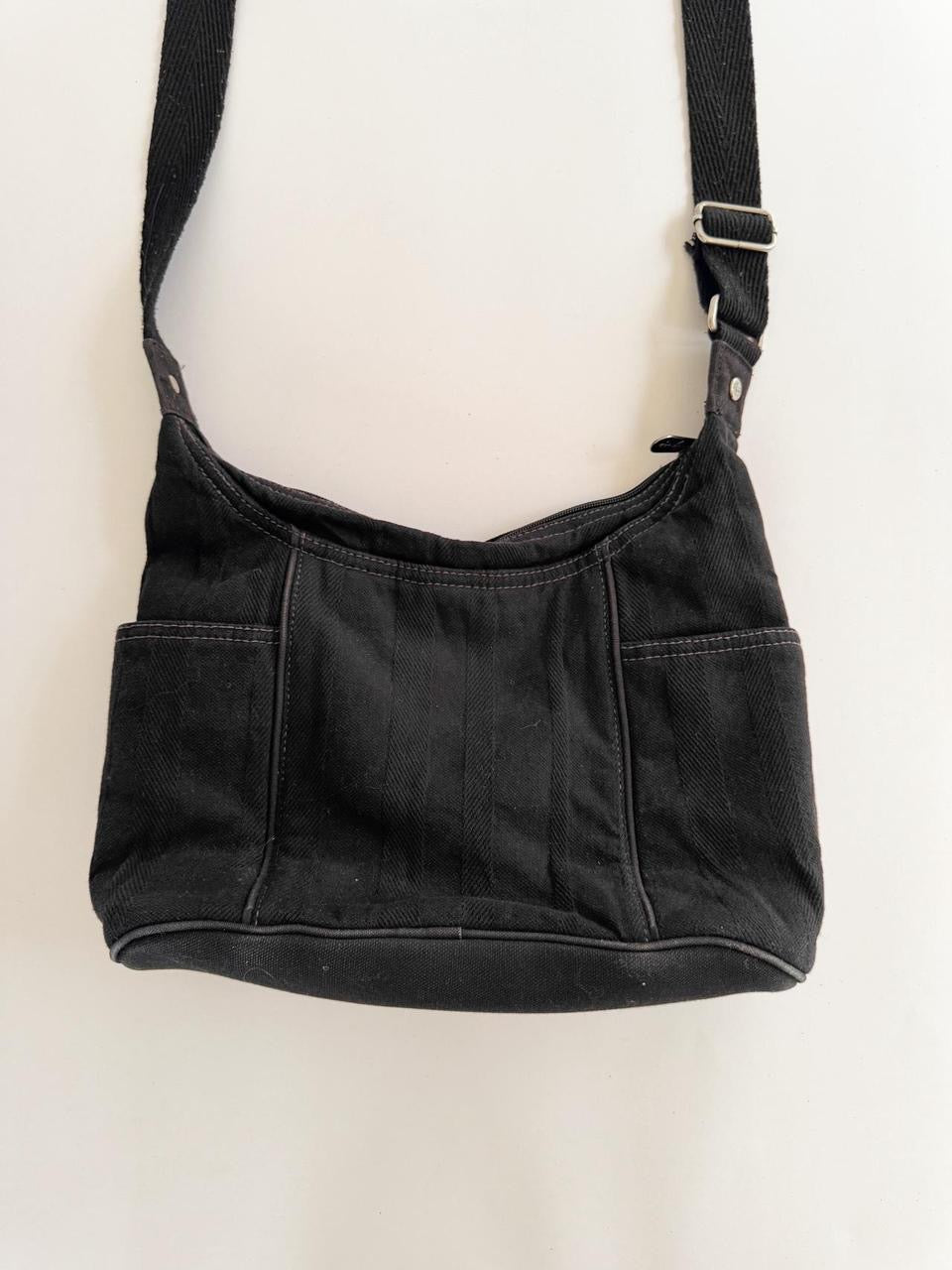vintage black cargo bag