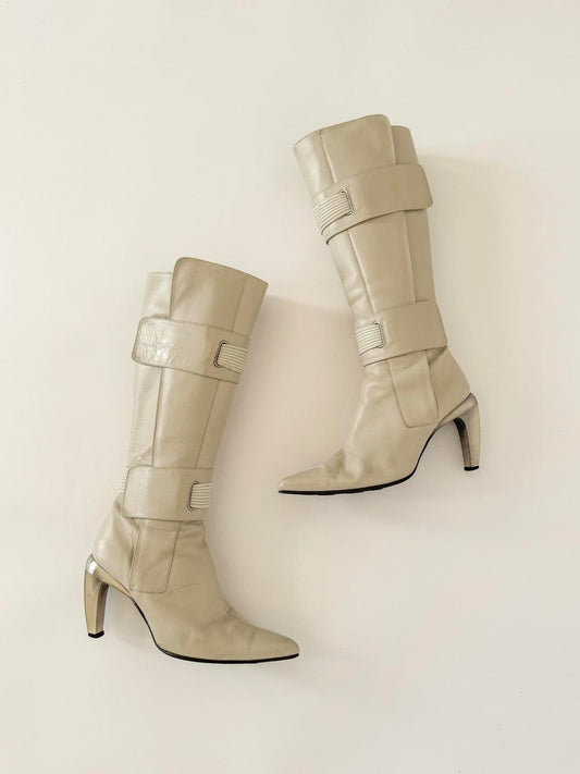 vintage diesel moto boots