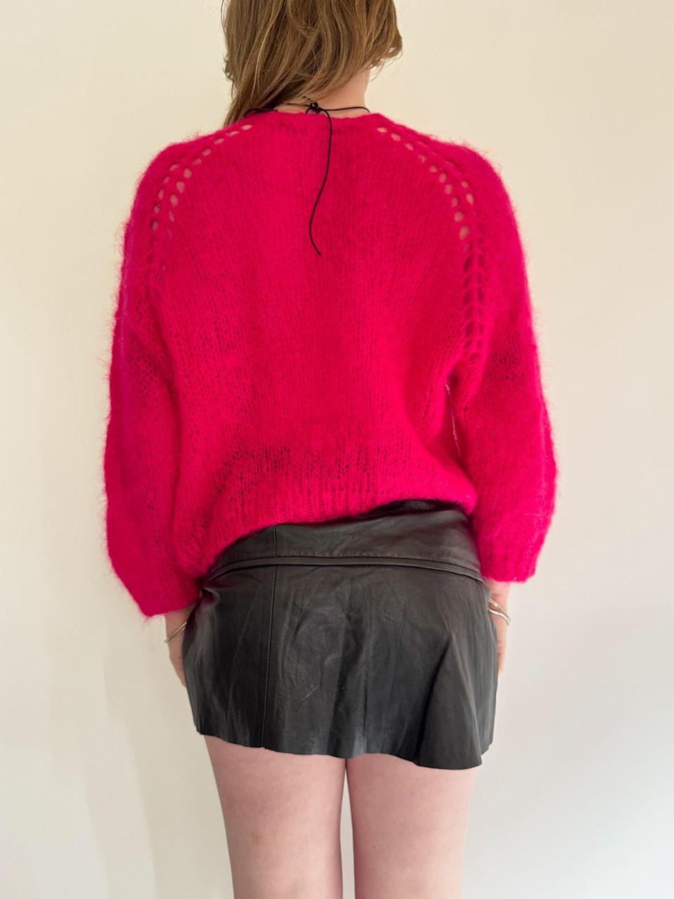 vintage mohair knit cardigan