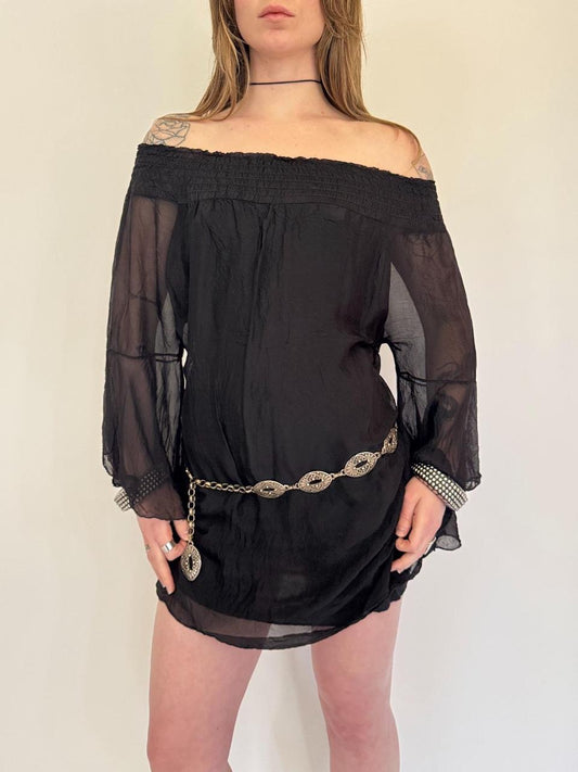 vintage silk mini dress