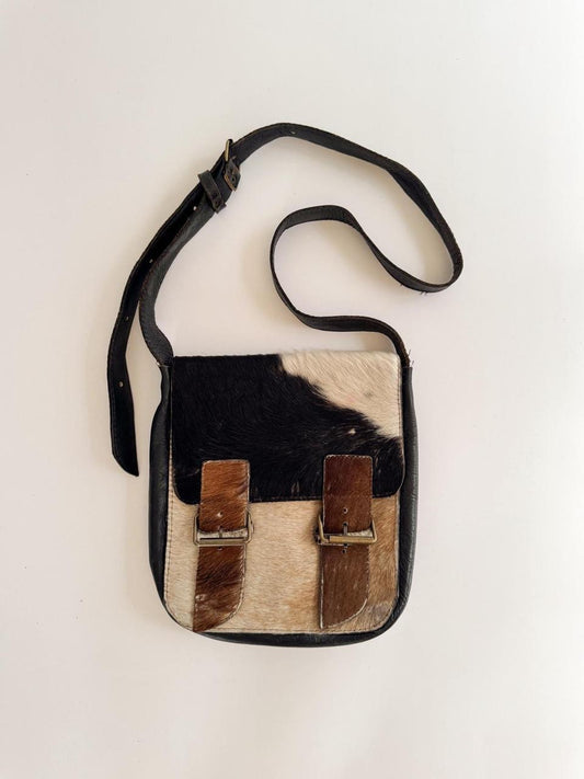 vintage calf hair mini bag