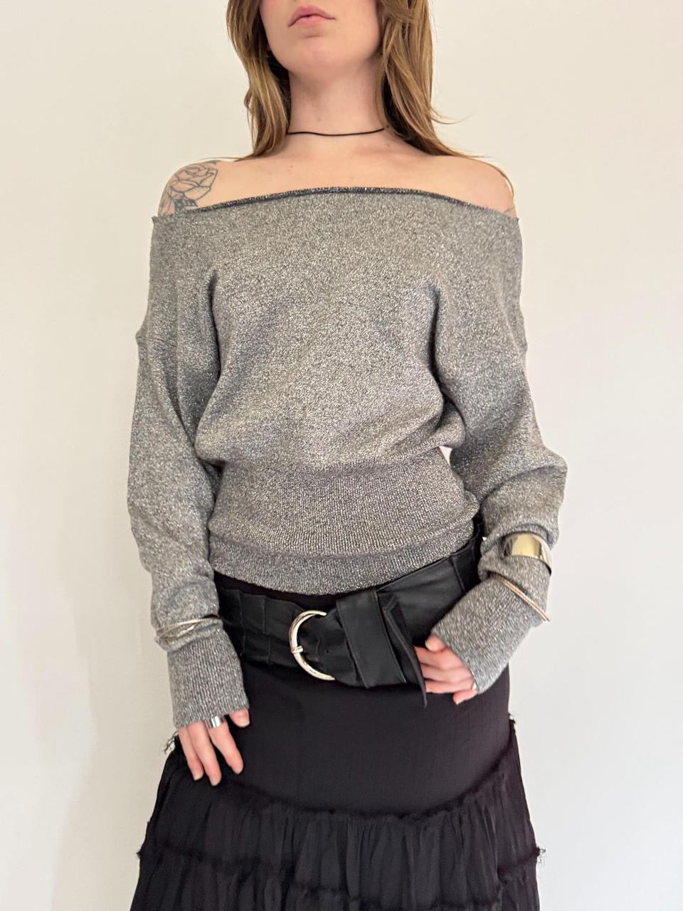 vintage slouchy sweater top