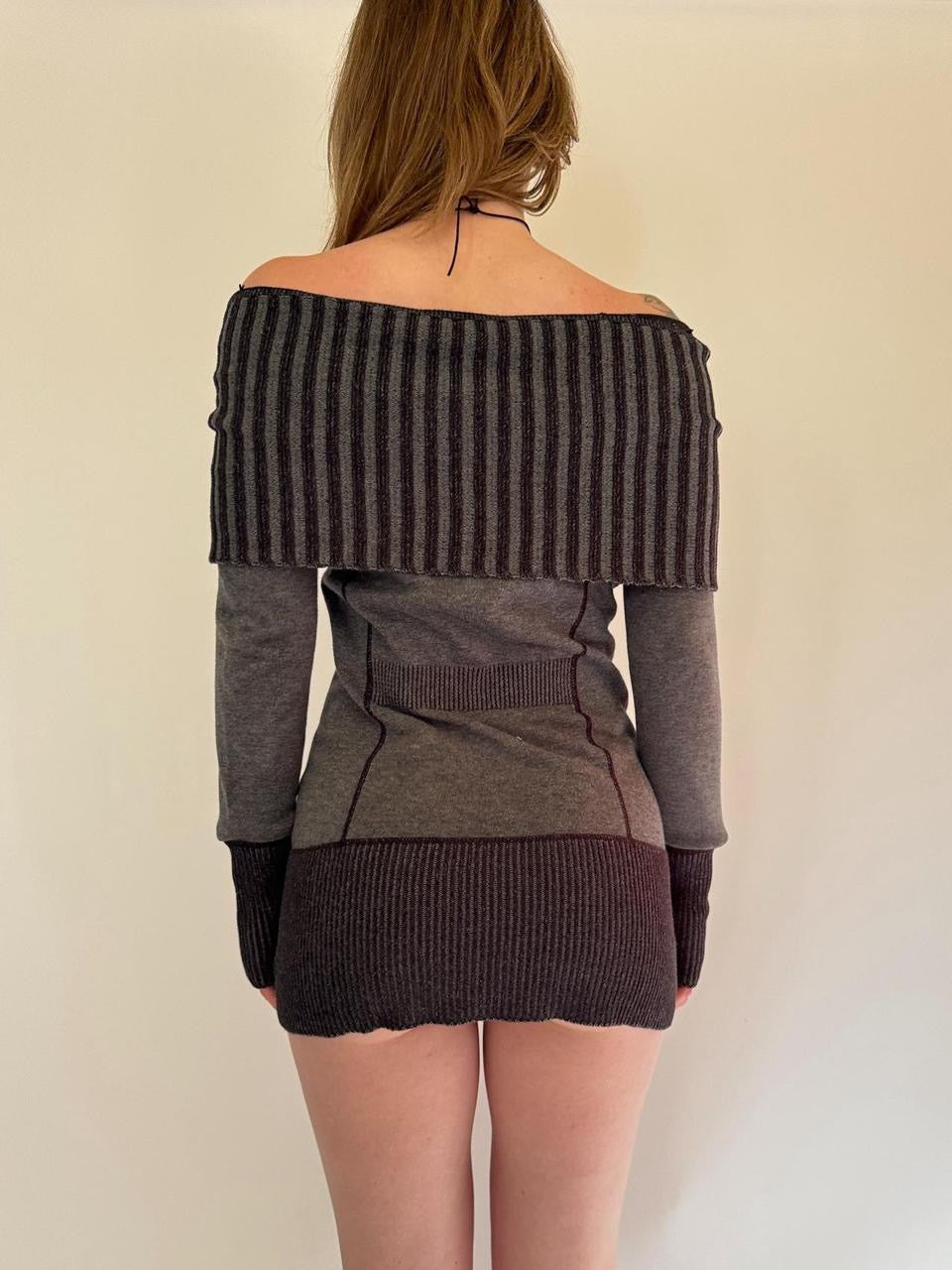 vintage mini sweater dress