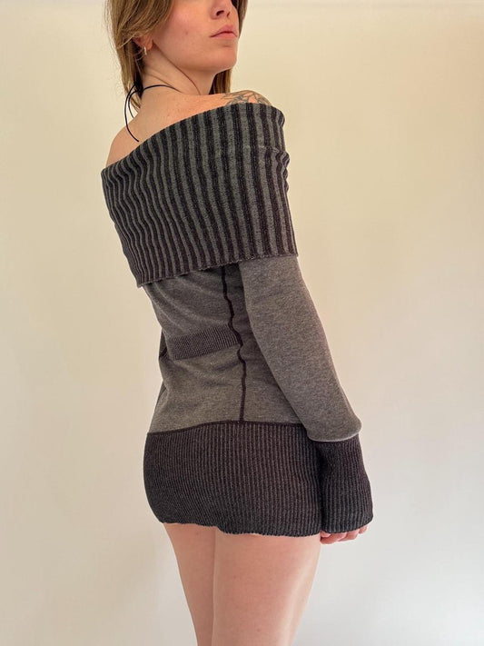 vintage mini sweater dress