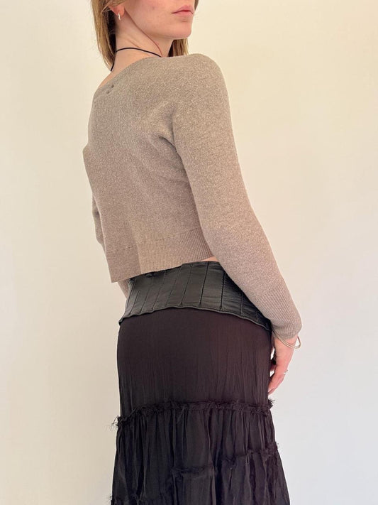 vintage off the shoulder sweater