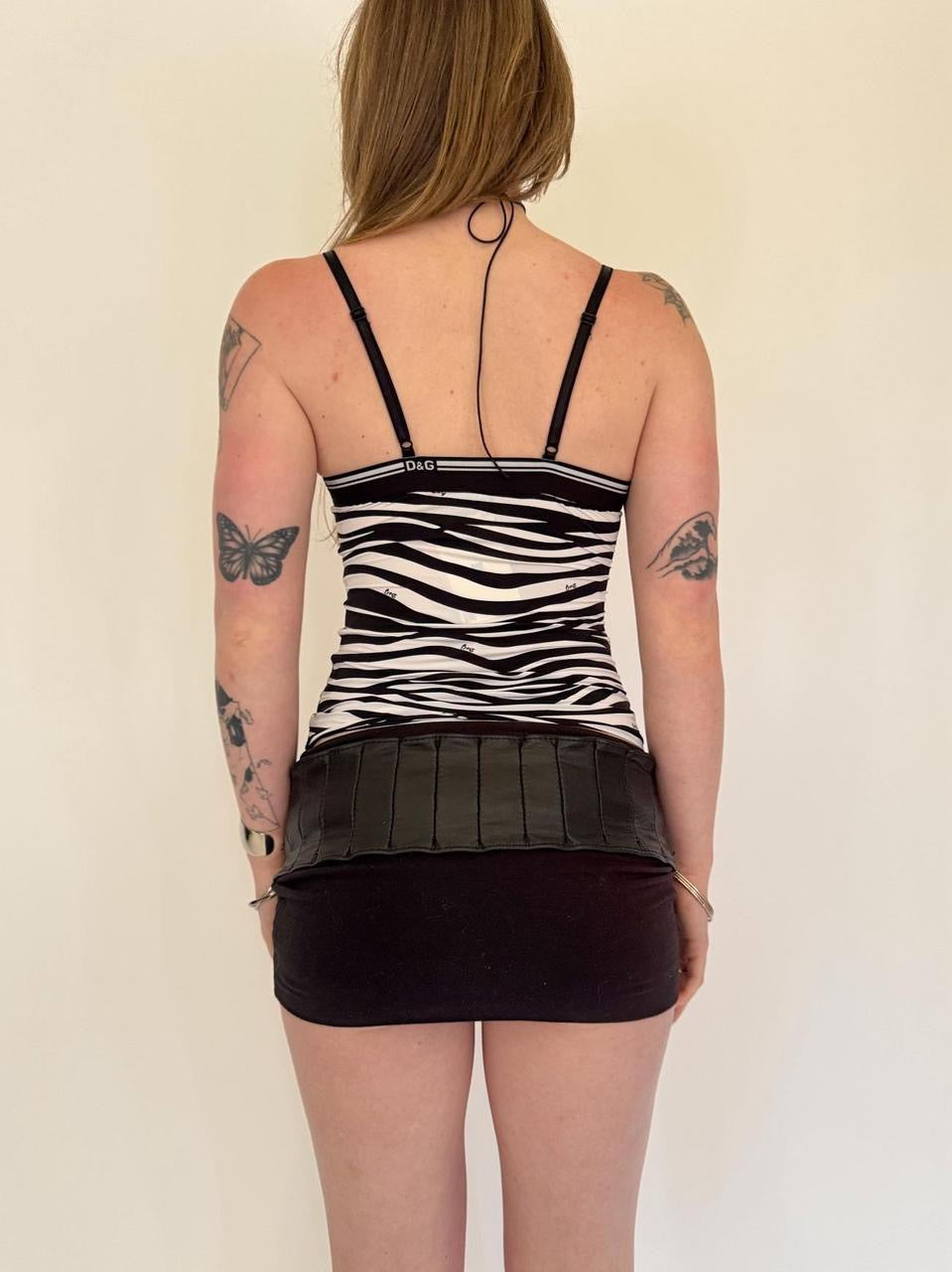 vintage D&G zebra tank