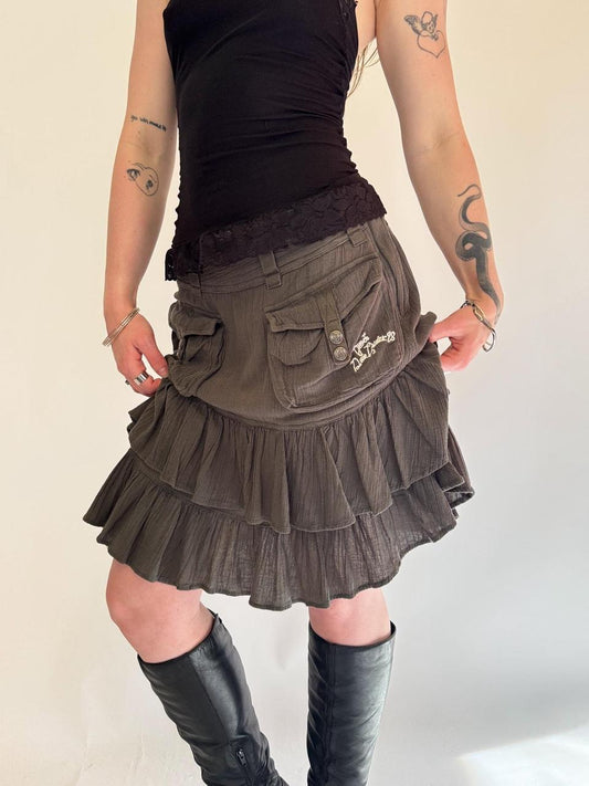 vintage diesel midi skirt