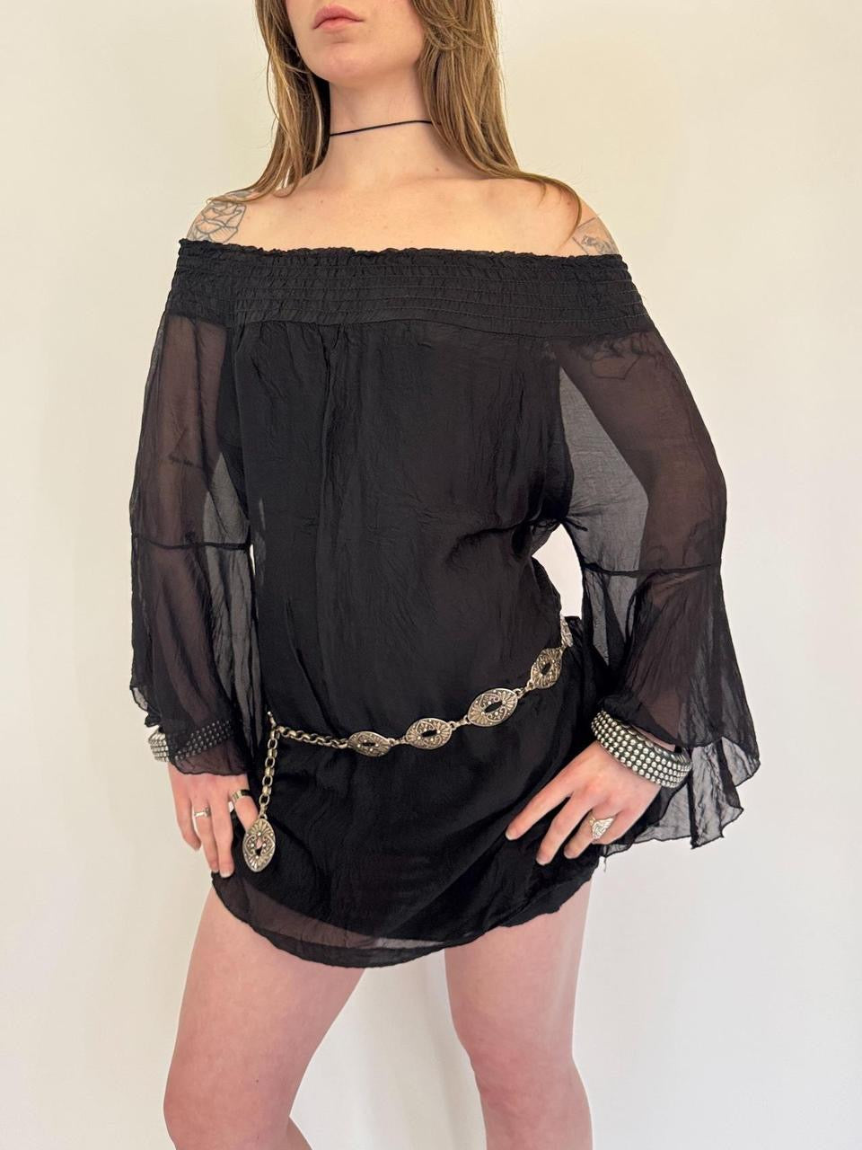 vintage silk mini dress