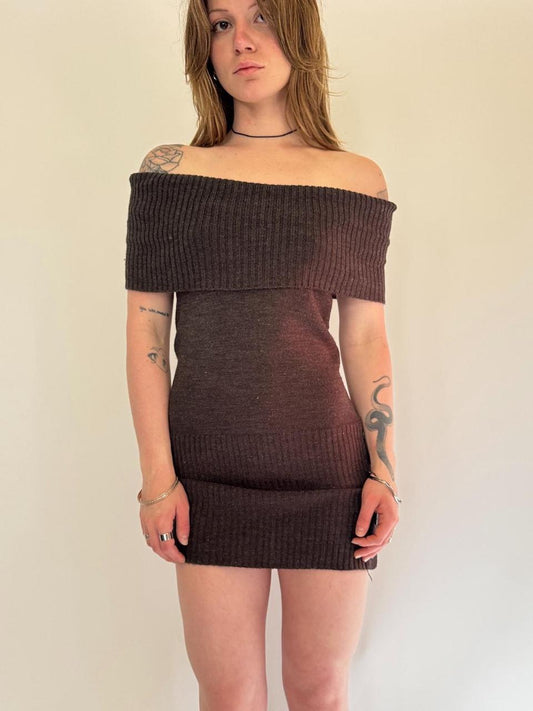 vintage mini sweater dress