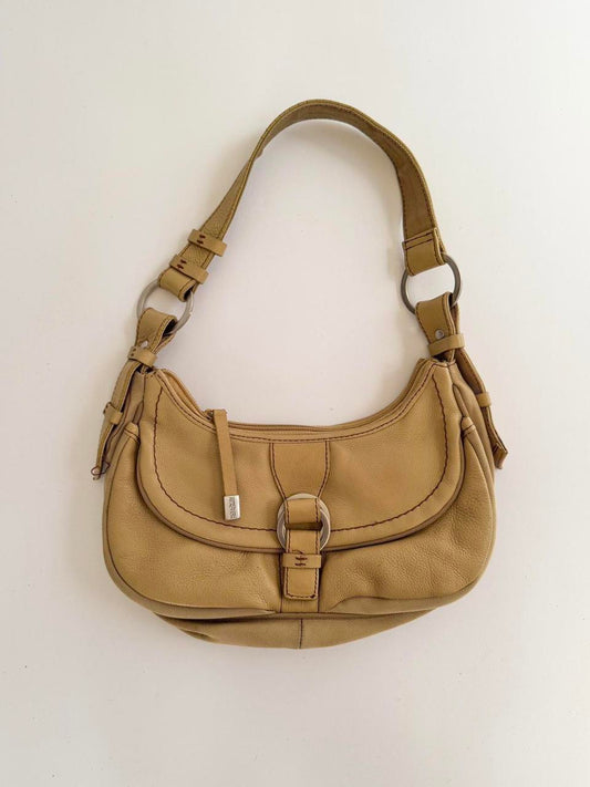 vintage mini leather shoulder bag