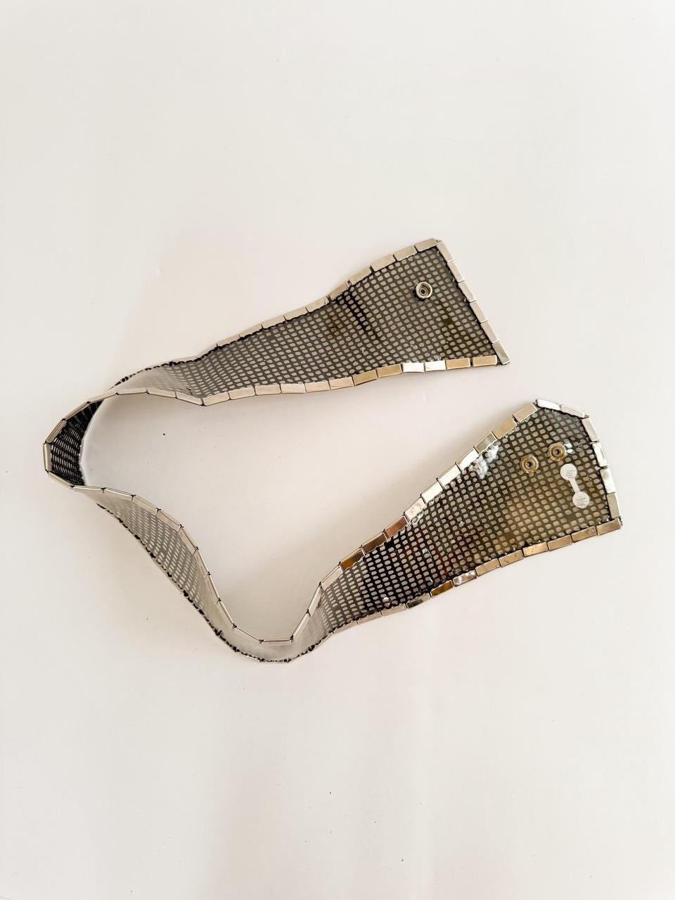 vintage mesh asymmetrical belt