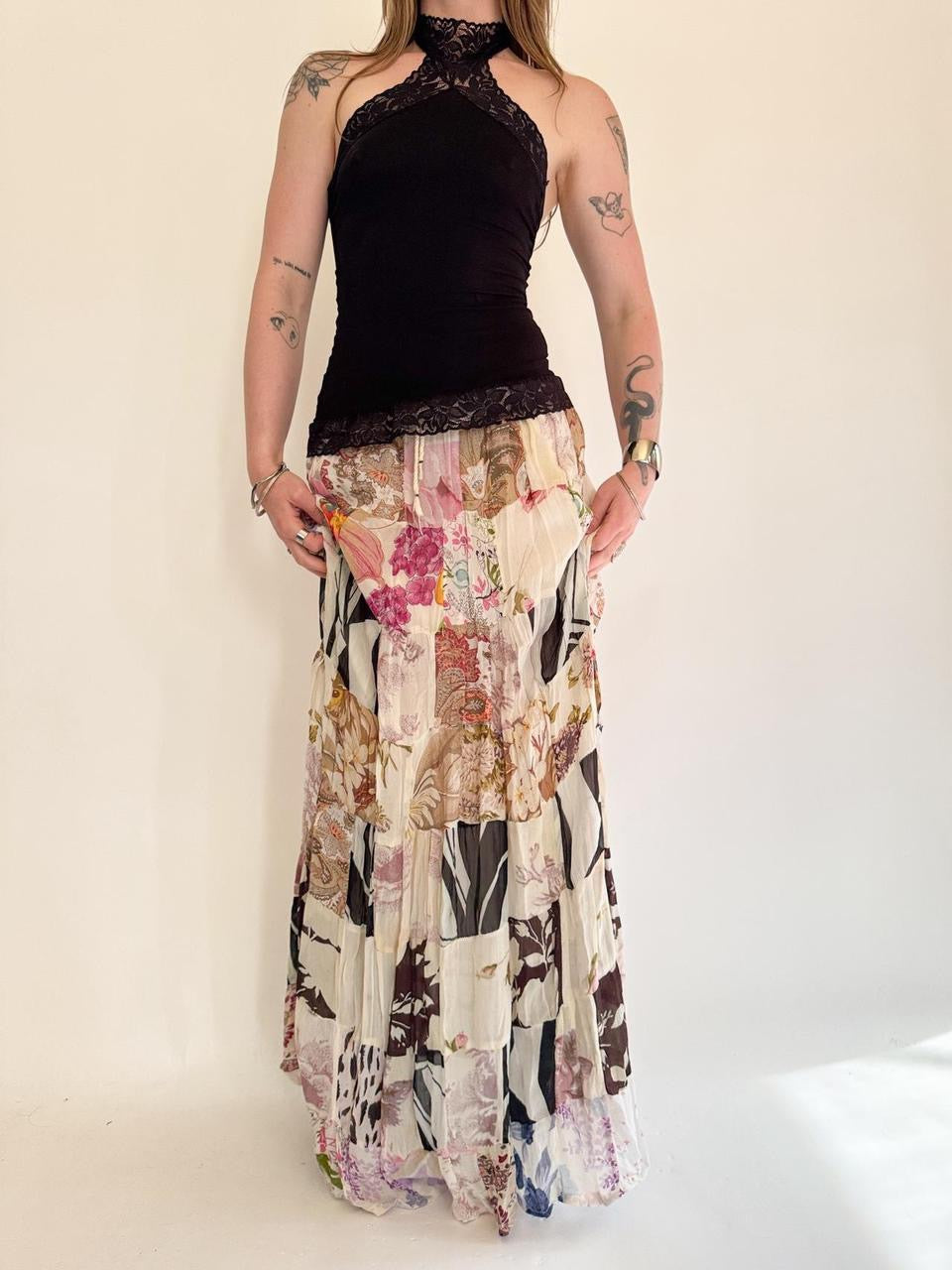 vintage fairy maxi skirt