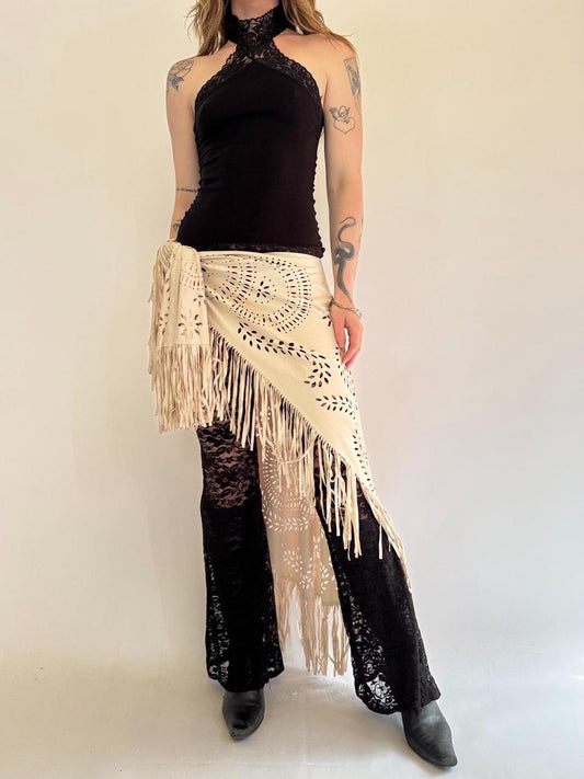vintage boho wrap skirt