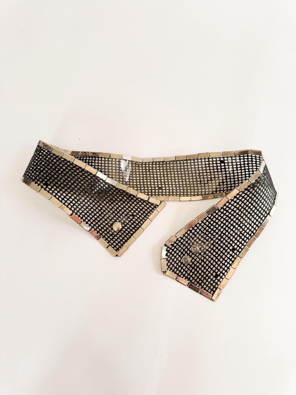 vintage mesh asymmetrical belt