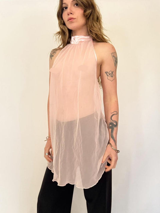 vintage high neck fairy tank