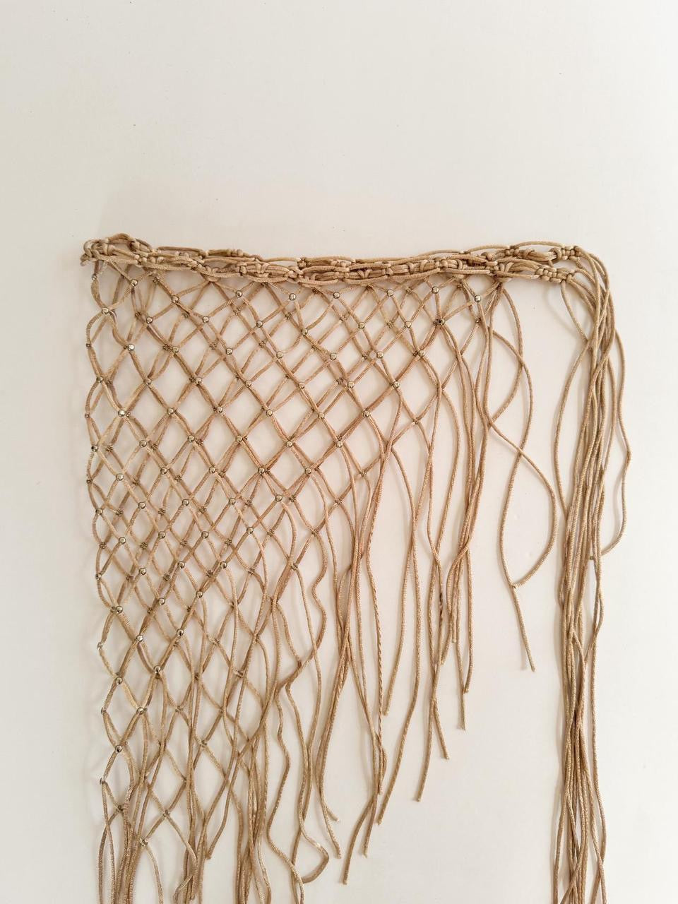 vintage fringe wrap skirt belt