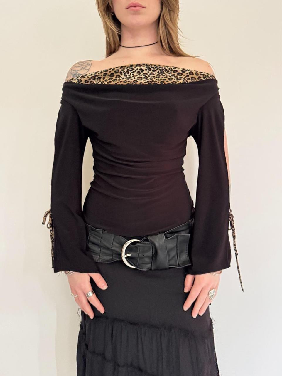 vintage cowl neck blouse top
