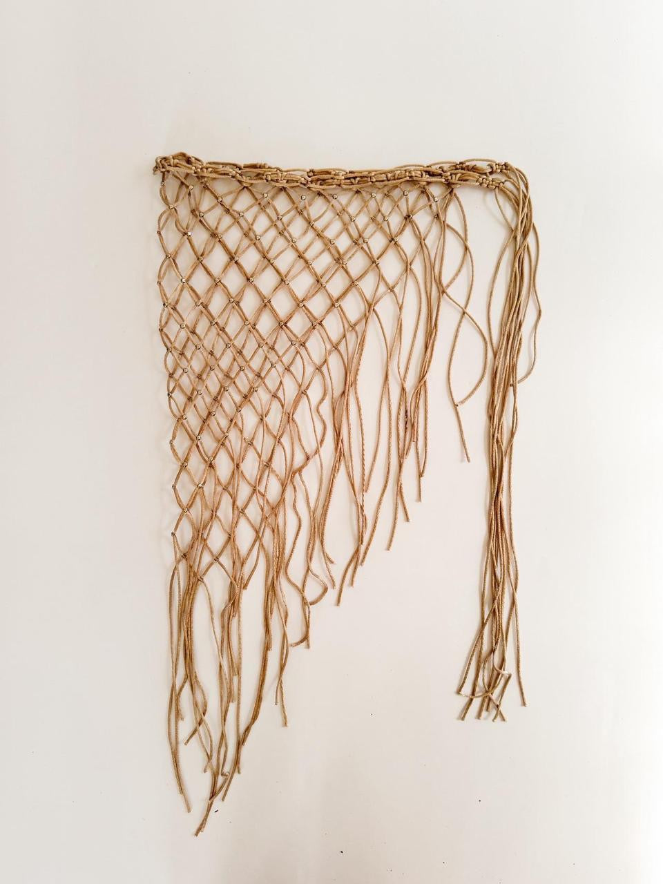 vintage fringe wrap skirt belt