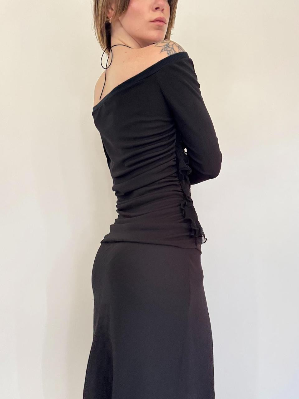 vintage D&G ruched slouchy top